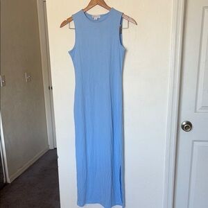 Gianni Bini Blue Sheath Maxi Dress with Slit